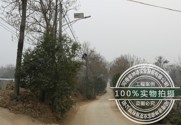 滎陽(yáng)市賈峪鎮(zhèn)抱桿太陽(yáng)能路燈安裝工程